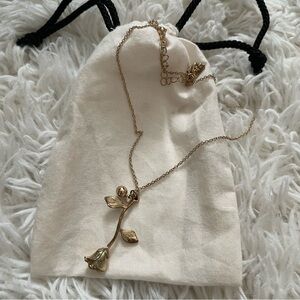 3/$25 Gold Rose Necklace